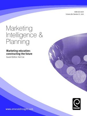 cover image of Marketing Intelligence & Planning, Volume 24, Issue 3